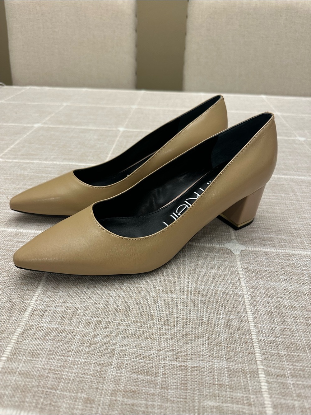 Calvin Klein Nude Tan Pumps NWT